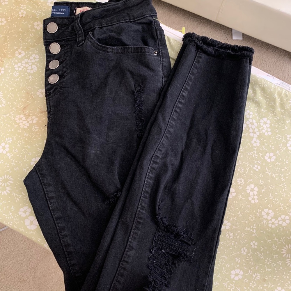 Black high rise Angel Kiss LA jeggings!